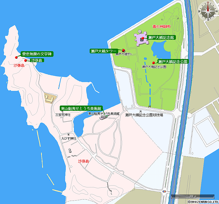 坂出市観光地図